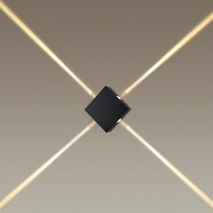 4259/8WL HIGHTECH ODL21 333 черный/металл Настенный светильник IP20 LED 8W 299Лм 3000K VISTA