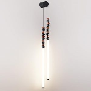 7187/16WL HIGHTECH ODL26 223 Настенный светильник черный/акрил/агат/металл IP20 LED 16W 3500K 220V MONELLA