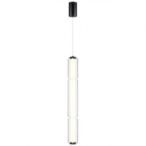 6698/19L L-VISION ODL24 147 Подвесной светильник черный/металл/акрил/стекло IP20 LED 19W  3000K FAU