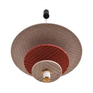 8296/14AL LEDIO LN26 365 черный/бежевый/бурый, металл/фетр/акрил Подвес LED 14W 3000K 220V FELTA