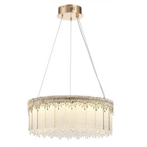 5091/60L L-VISION ODL25 555 золотой/стекло Люстра LED 60W 3700K 4968Лм CLEO