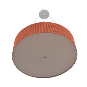 8329/5 MODERNI LN26 184 кирпичный/белый, металл/текстиль/пластик Потолочный светильник E27 LED 5*10W 220V GOFERA
