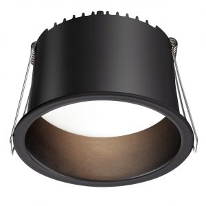359237 SPOT NT23 536 черный Светильник встраиваемый светодиодный IP20 LED 12W 220V 840Лм 3000К TRAN