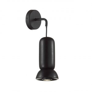 5054/1WD PENDANT ODL24 379 черный/металл/керамика Бра GU10 LED 4W KERAMA