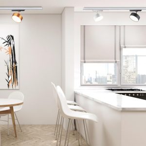358755 PORT NT21 277 белый Светильник трековый однофазный трехжильный IP20 LED 24W 4000K 2100Лм 100-265V PROMETA