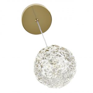 8080/1A LEDIO LN25 000  золото/прозрачный, металл/акрил Подвесной светильник LED 3W 4000K 220V TRINO