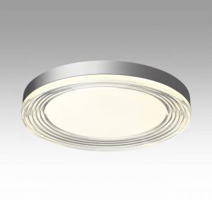 7728/112L MITRA LED SN 541 Светильник металл/акрил/серебро/прозрачный LED 112Вт 4000K D500 IP20 INFINITA