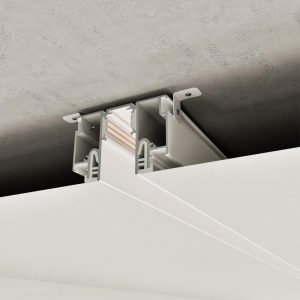 135325 NT25 000 белый Шинопровод для монтажа в натяжной потолок 2м (CLAMP) IP20 48V FLUM