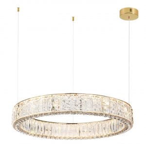 5071/100L HALL ODL24 595 золото/прозрачный/металл/хрусталь/стекло Люстра LED 80W 3700K VERSION