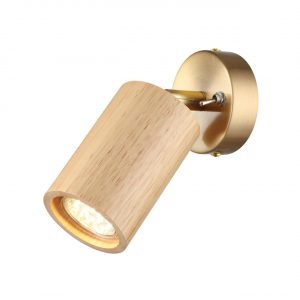 7061/1W MINIMA ODL25 217 Настенный светильник светлое дерево/металл с выкл. IP20 GU10 LED 7W 220V CAUCHO