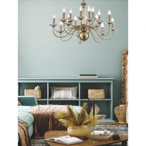 8033/10 CLASSI LN26 080 медь, металл/стекло Люстра подвесная Е14 10*40W 220V INCANTO