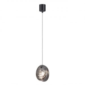 5038/1A MODERN ODL24 367 черный/дымчатый/металл/стекло Подвес G9 1*40W MUSSELS