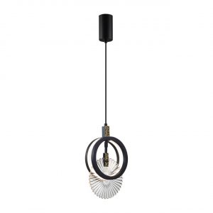 5421/17L HIGHTECH ODL_EX25 083 черный/золото/металл/стекло Подвес LED 17W 3000K 986Лм MERCURY