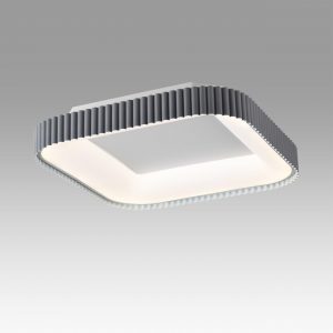 7769/56L AVRA LED SN 578 Светильник металл/белый/серый LED (56Вт+14Вт) 3000-6000K 500х500 IP43 пульт ДУ+подсветка SHARMEL
