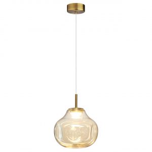 5097/4L PENDANT ODL25 363 античн.бронза/янтарный/металл/стекло Подвес LED 4W 4000K 388Лм VASO