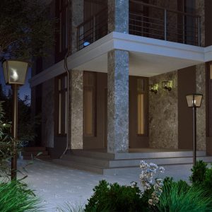 REET NT23 656 темно-серый Светильник ландшафтный IP54 E27 18W 220-240V PARK