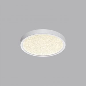7661/18L MITRA LED SN 555 Светильник пластик/белый LED 18Вт 3000/4000K D230 IP40 OMEGA WHITE