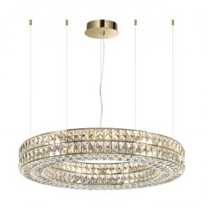 4926/85L L-VISION ODL24 581 золото/металл/хрусталь Люстра LED 85W 4000K 5074Лм PANTA