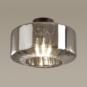 4746/1C PENDANT ODL21 409 дымчатый/черный Светильник потолочный E27 1*60W BINGA