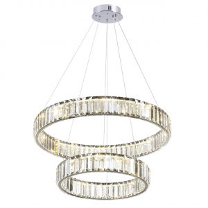 4930/60L L-VISION ODL24 593 хром/прозрачный металл/хрусталь Люстра LED 60W 4000K 7140Лм VEKIA