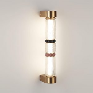 5455/12WL L-VISION ODL_EX26 043 сатин.латунь/терракот/черный Настенный светильник LED 12W 4000K COLLIER