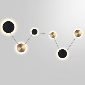 7115/36WL HIGHTECH ODL26 451 Настенный светильник черный/бронза/металл IP20 LED 36W 1620Лм 3000K 220-240V GALAXY (ВМЕСТО 4211/51WL)