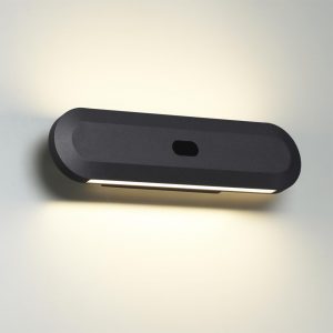 6641/14WL HIGHTECH ODL24 000 металл/черный/акрил Настенный светильник IP20 LED 14W 3000K 220V с датчиком движения и диммером яркости SATRION