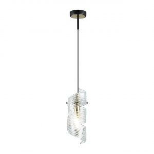 5439/1 MODERN ODL_EX25 071 черный/золото/металл/стекло Подвес/бра E14 1*40W FUSILLI