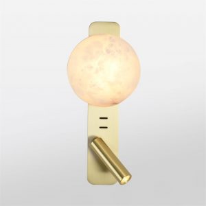 7164/9WL HIGHTECH ODL26 473 Настенный светильник металл/бронза/алебастр IP20 LED 9W 787Лм 2700K 180° 220-240V ALBERGO