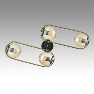 8062/4C COMFI LN24 000 черный/тонированный металл/стекло Люстра потолочная E27 4*60W 220V ERENA