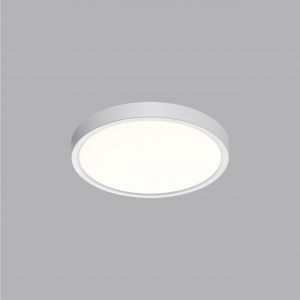7659/18L MITRA LED SN 551 Светильник пластик/белый LED 18Вт 3000/4000K D230 IP40 ALFA WHITE