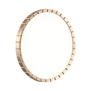 7648/DL PALE SN 142 Светильник пластик/белый/золотой LED 48Вт 4000К D385 IP43 ATABI GOLD