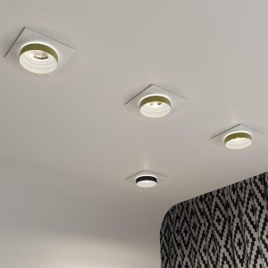 370788 SPOT NT21 594 белый/черный Светильник встраиваемый влагозащищенный IP44 GU10 9W 220V WATER