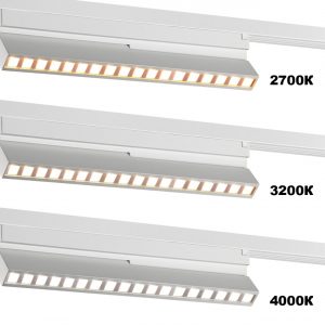 359738 PORT NT25 240 белый Светильник однофазный двухжильный трековый с переключ. цв. температуры IP20 LED 6W 180-265V 2700К/3200К/4000К EOS