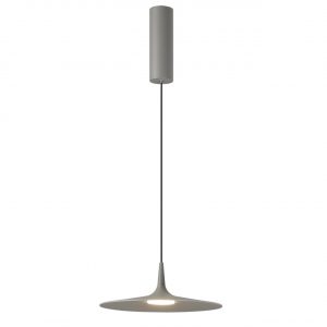 7038/12L HIGHTECH ODL25 000 серый/металл/акрил Подвесной светильник IP20 LED 12W 3000K AC90-260V SOMBRA