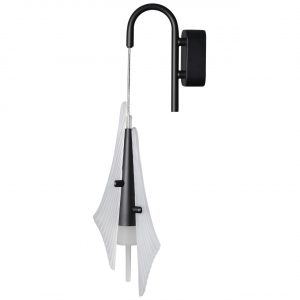 5442/6WLA L-VISION ODL_EX26 059 черный/бел.матовый/металл/стекло/акрил Бра LED*6W 3000K 633Лм AFALINA
