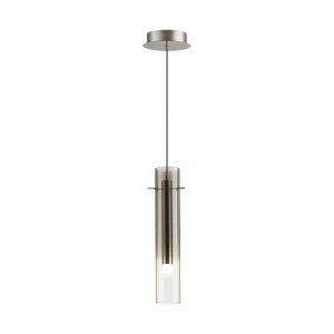 5062/5LA PENDANT ODL24 383 серебристый/дымчатый/металл/стекло Подвес LED 5W 3000K SHINY