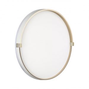 7646/ELN PALE SN 189 Светильник пластик/золотой LED 76Вт 3000/4000/6000К D490 IP43 CCT OLIDI WHITE