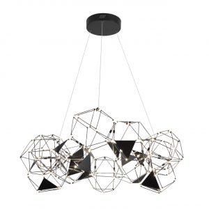 5087/56L L-VISION ODL25 293 черный хром/металл Люстра LED 56W 4000K 3360Лм TRELLIS
