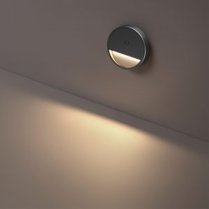 359708 OVER NT25 434 серый Светильник накладной сенсорный для лестниц IP20  LED 0.4W 3000К 1000mAh Li-ion, 5V VESPERA