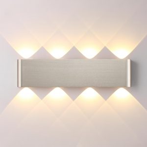 7106/8WL HIGHTECH ODL26 441 Настенный светильник матовый никель/металл IP20 LED 8W 3000K 220V MAGNUM