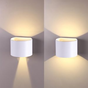 358002 STREET NT19 744 белый Ландшафтный светильник IP54 LED 3000К 2*3W 85-265V KAIMAS