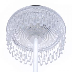 8253/1TL LEDIO LN26 531 серебро/белый/прозрачный, металл/акрил Настольная лампа LED 7W 4000К 220V SATIANA