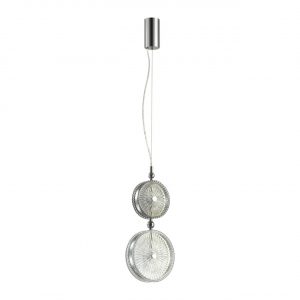 5416/13LA L-VISION ODL_EX23 144 хром/серый/св.серый металл/стекло Подвес LED 13W 4000K CARAMELLA
