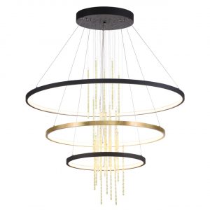 3901/99L L-VISION ODL20 521 золотистый/стекло/металл Подвесной светильник LED 4000K 113W 220V MONICA