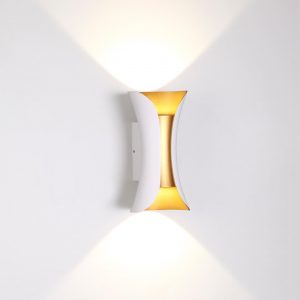 3886/6WG HIGHTECH ODL20 501 бел/золот/металл Настен.светильник LED 4000K 120° 6W 220V IP54 KRISTA