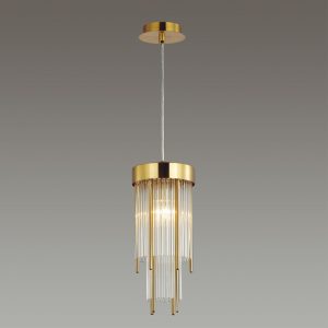 4788/1 HALL ODL21 643 золото/металл/стекло Подвес E14 1*40W YORK