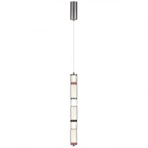 5456/18L L-VISION ODL_EX26 045 темный сатин.никель/терракот/черный Подвес LED 22W 4000K COLLIER