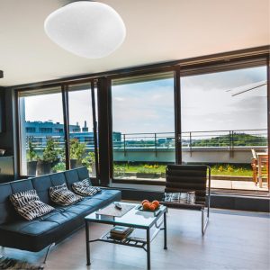 2039/DL COLOR SN 084 Светильник пластик/белый LED 48Вт 3000-6300K 500х460 IP43 пульт ДУ STONE