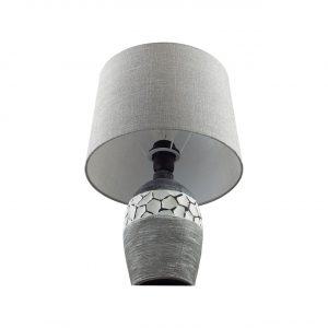8118/1T COMFI LN26 489 серый, керамика/текстиль Настольная лампа E27 1*60W 220V AVALONA